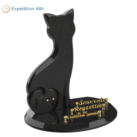  Plaque forme chat 33x37cm