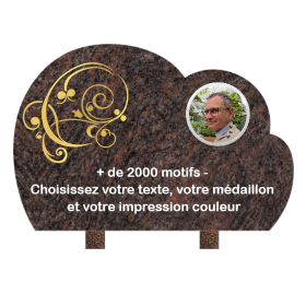 Plaque funéraire personnalisable nuage 30x20cm