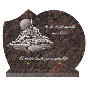 Plaque funéraire personnalisable nuage 35x25cm