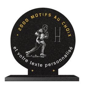 Plaque funéraire personnalisable ronde 40x41cm