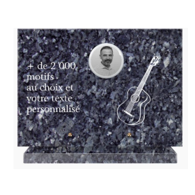 Plaque funéraire personnalisable rectangle 35x25cm