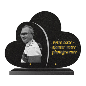 Plaque funéraire personnalisable nuage 40x30cm