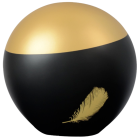 Urne Eole Noir Or