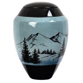 Urne Montagne Bleu