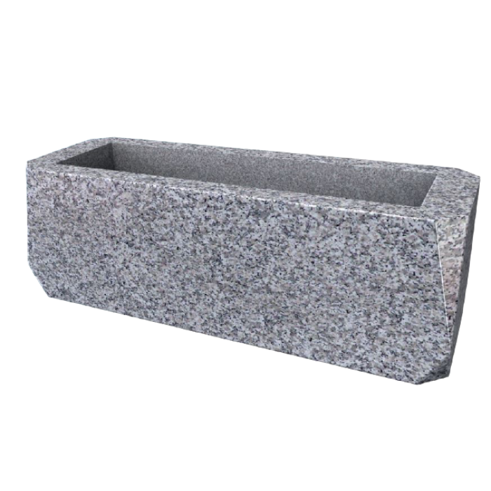 Jardinière massive 8 pans personnalisable 60x20x20