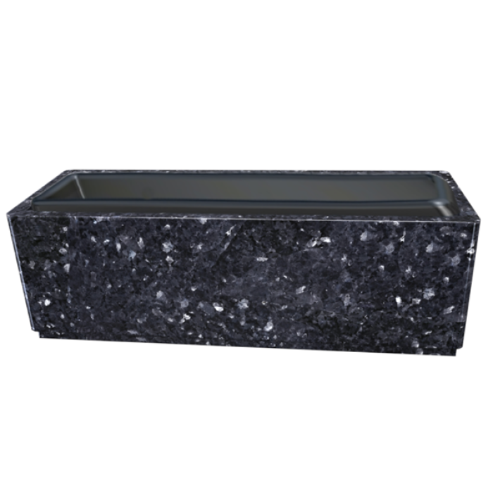 Jardinière assemblée personnalisable 60x20x20