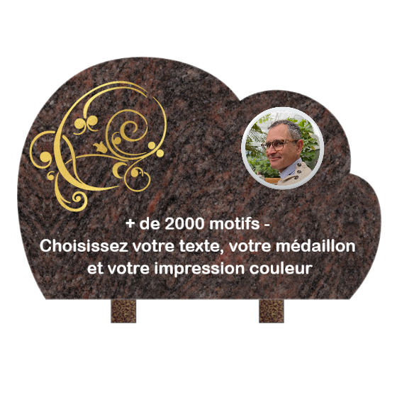 Plaque funéraire personnalisable nuage 30x20cm