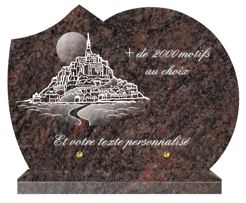 Plaque funéraire personnalisable nuage 35x25cm
