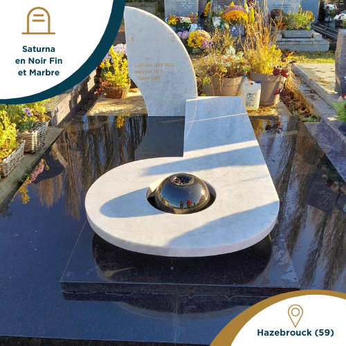 Monument funéraire réalisé par France Tombale (Pas-de-Calais)