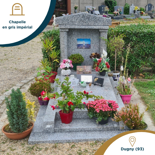Monument funéraire réalisé par France Tombale (Seine-Saint-Denis)